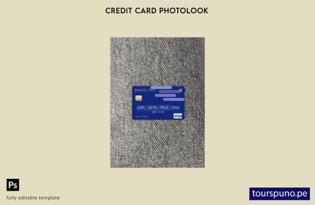 listo para imprimir plantilla frontal de aspecto fotográfico de tarjeta visa Arg